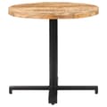 Miniatyrbillede 2 af 10: vidaXL bistrobord Ø80x75 cm rund ru mangotræ