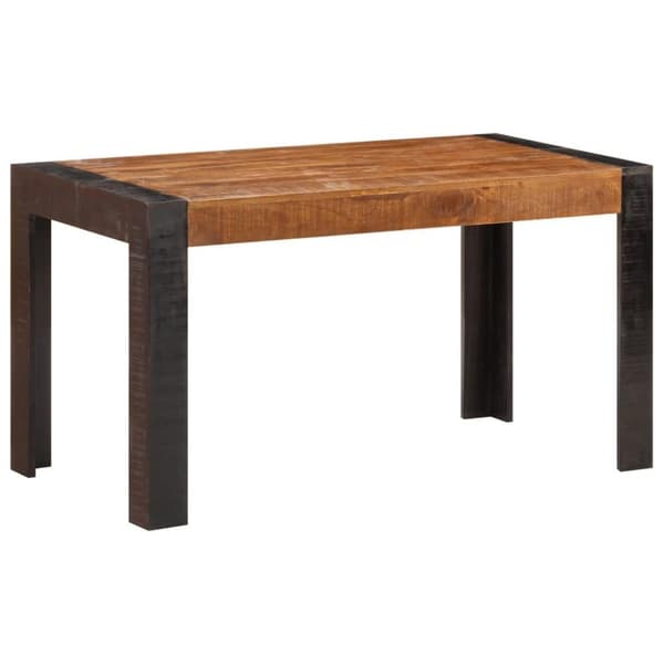 vidaXL spisebord 140x70x76 cm massivt ru mangotræ
