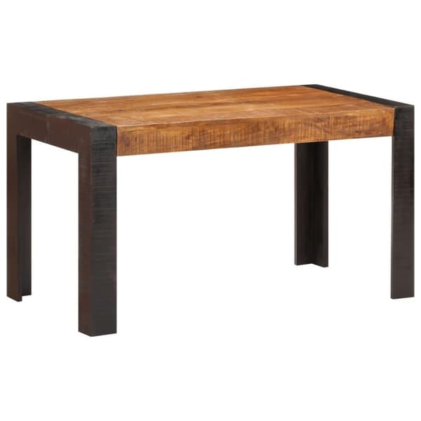 vidaXL spisebord 140x70x76 cm massivt ru mangotræ