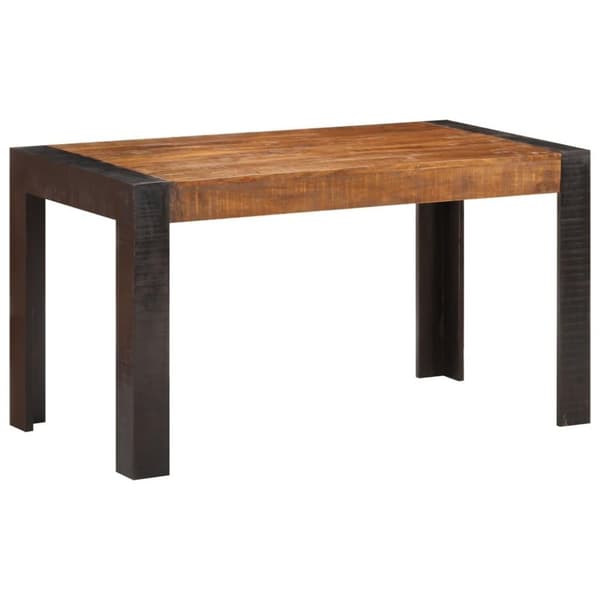 vidaXL Ruokapöytä 140x70x76 cm täysi karkea mangopuu