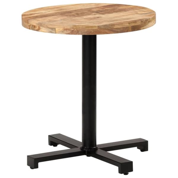 vidaXL Cafébord runt Ø70x75 cm grovt mangoträ