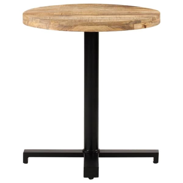 vidaXL Cafébord runt Ø70x75 cm grovt mangoträ