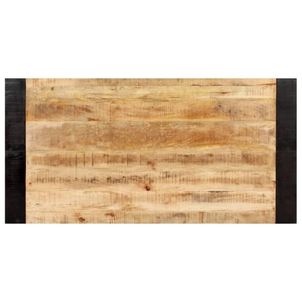 vidaXL Matbord 140x70x76 cm massivt grovt mangoträ