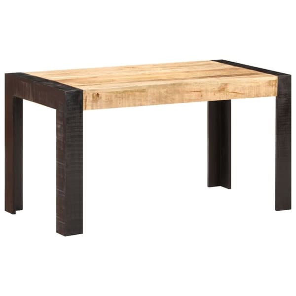 vidaXL Matbord 140x70x76 cm massivt grovt mangoträ