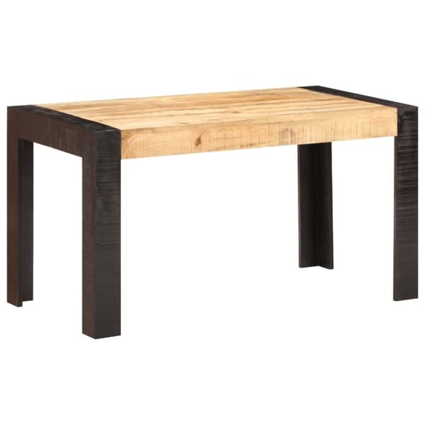 vidaXL Matbord 140x70x76 cm massivt grovt mangoträ