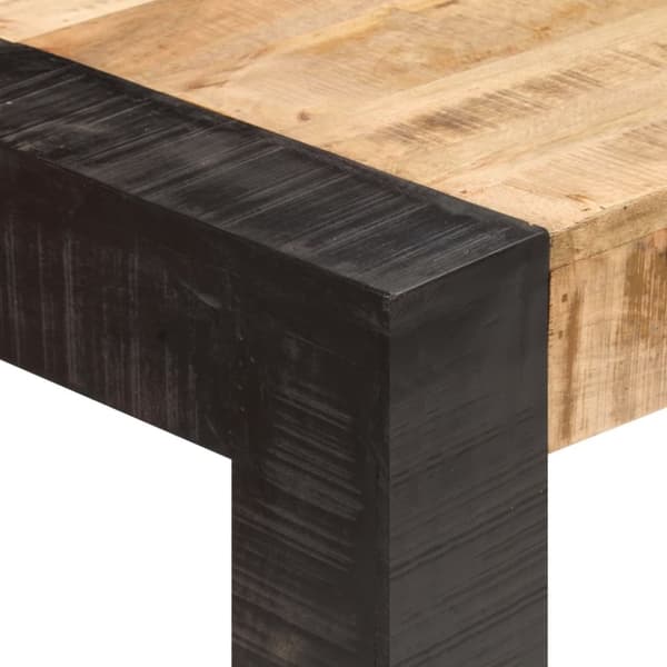 vidaXL spisebord 140x70x76 cm massivt ru mangotræ