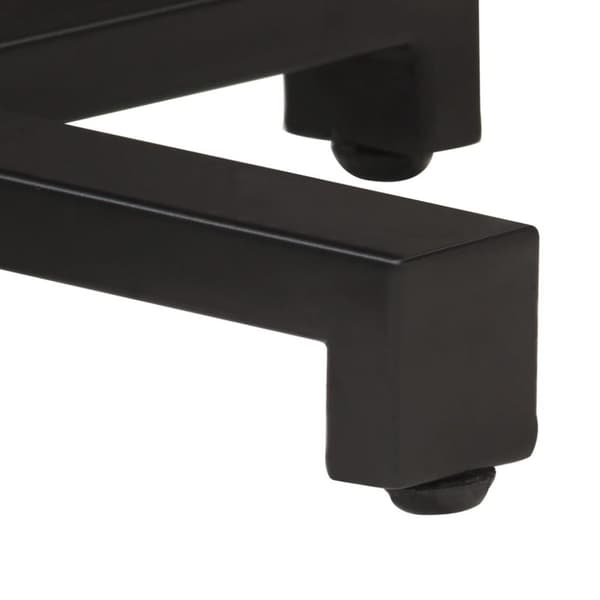 vidaXL Bistrobord rundt Ø80x75 cm grovt mangotre