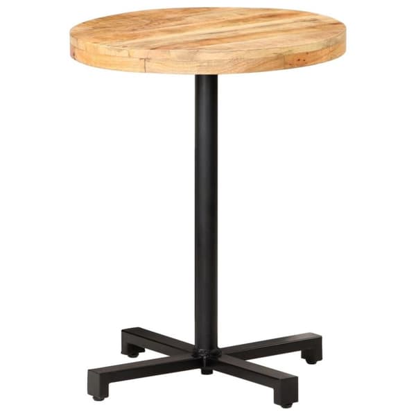 vidaXL Cafébord runt Ø60x75 cm grovt mangoträ