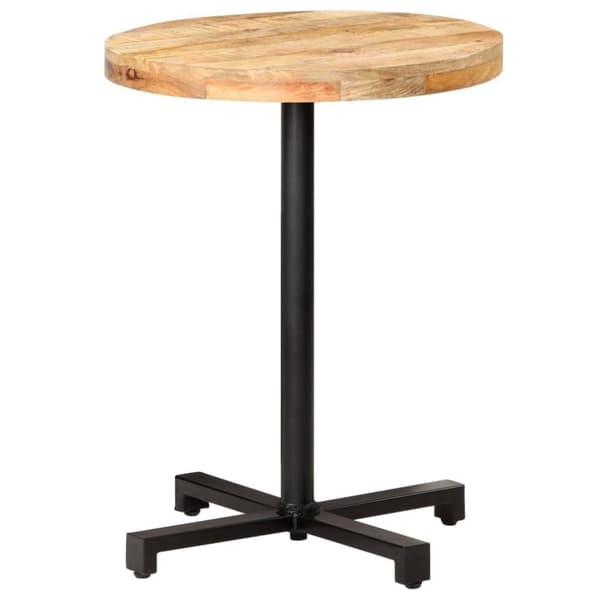 vidaXL Cafébord runt Ø60x75 cm grovt mangoträ