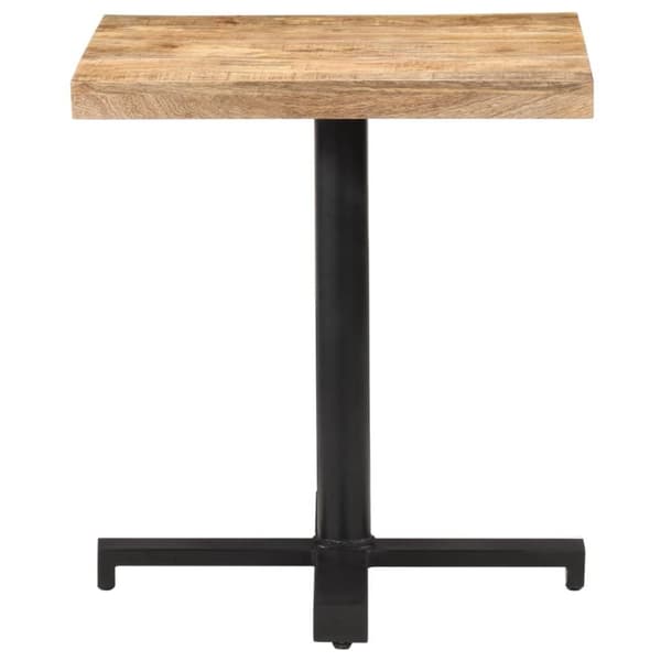 vidaXL Bistrobord firkantet 70x70x75 cm grovt mangotre