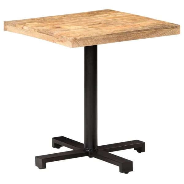 vidaXL Bistrobord firkantet 70x70x75 cm grovt mangotre