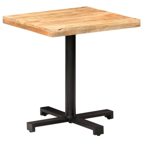 vidaXL Bistrobord firkantet 70x70x75 cm grovt mangotre