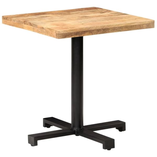 vidaXL Bistrobord firkantet 70x70x75 cm grovt mangotre