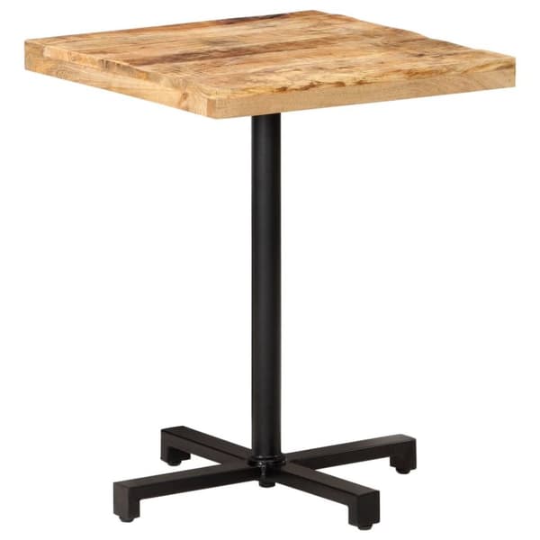 vidaXL Cafébord fyrkantigt 60x60x75 cm grovt mangoträ