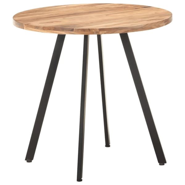 vidaXL Ruokapöytä 80 cm täysi akaasiapuu