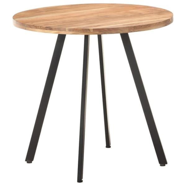vidaXL Ruokapöytä 80 cm täysi akaasiapuu