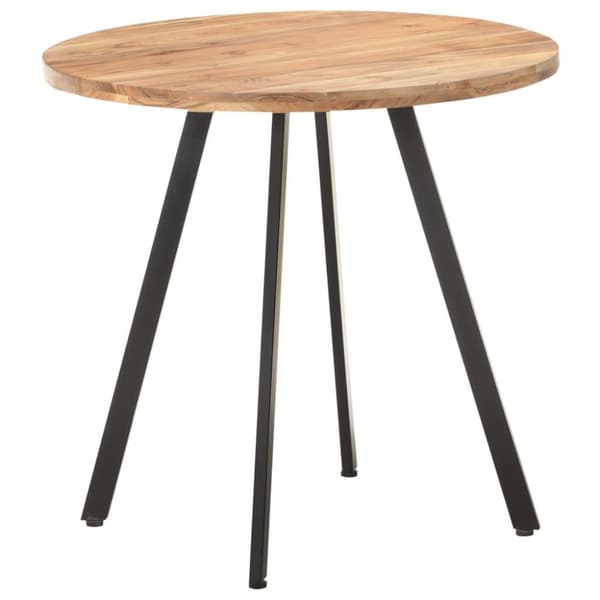 vidaXL Ruokapöytä 80 cm täysi akaasiapuu