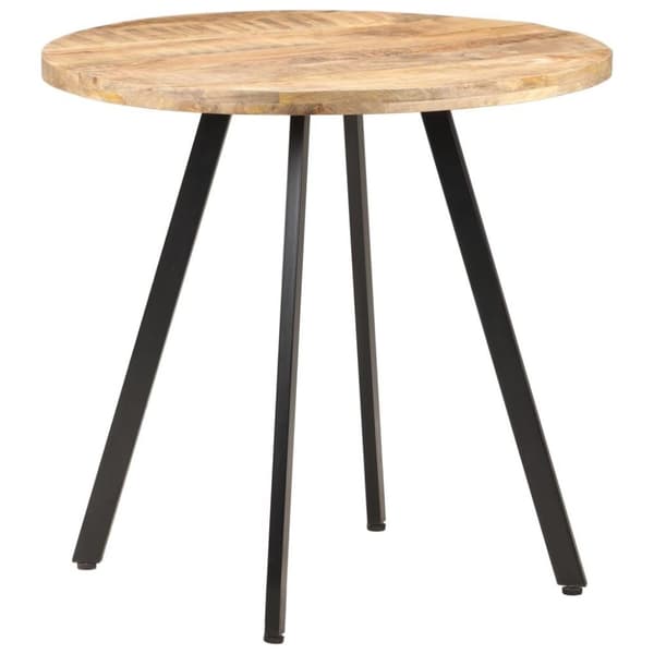 vidaXL Ruokapöytä 80 cm karkea mangopuu