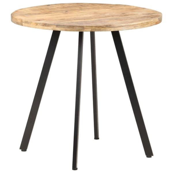 vidaXL Ruokapöytä 80 cm karkea mangopuu
