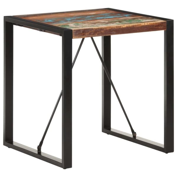 vidaXL Matbord 70x70x75 cm massivt återvunnet trä