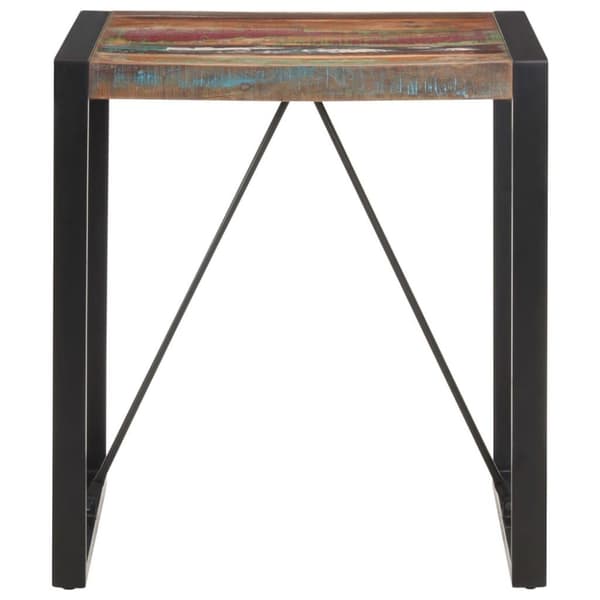 vidaXL Ruokapöytä 70x70x75 cm kierrätetty täyspuu