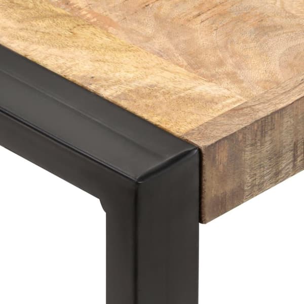 vidaXL Spisebord 70x70x75 cm grov heltre mango