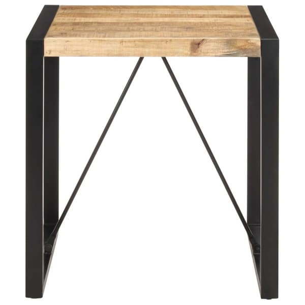 vidaXL Spisebord 70x70x75 cm grov heltre mango