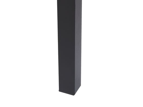 Ruokapöytä musta MDF-levy 140/190 x 90 cm jatkettava moderni industriaalinen tyyli
