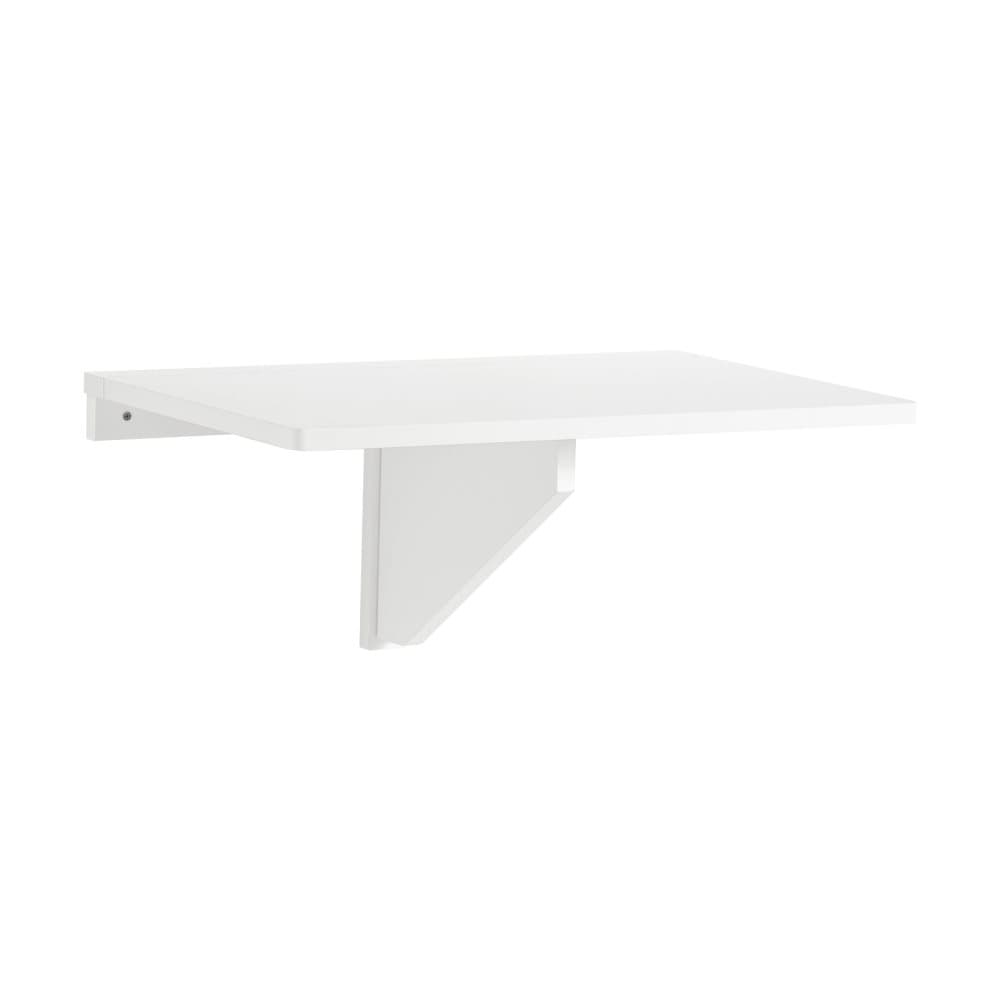 SoBuy Vægmonteret klapbord, 60x40x26cm – Kompakt køkkenbord til små rum, multifunktionelt | Hvid FWT03-W