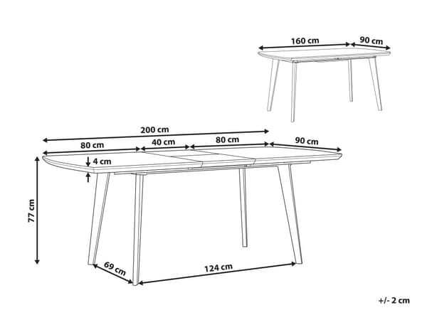 Ruokapöytä valkoinen MDF-levy musta rauta 160/200 x 90 x 77 cm kuudelle jatkettava marmorikuvio glamour tyyli