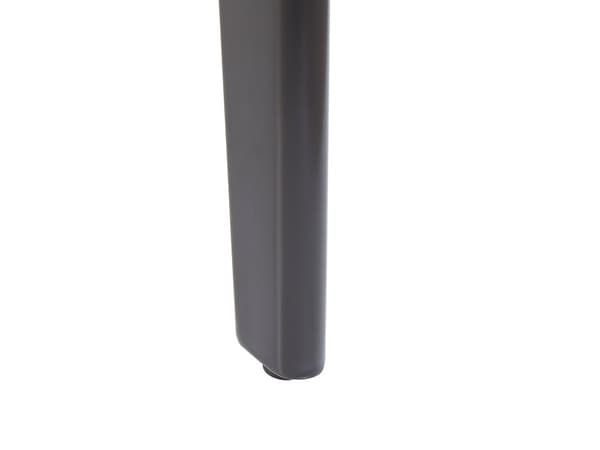 Ruokapöytä valkoinen MDF-levy musta rauta 160/200 x 90 x 77 cm kuudelle jatkettava marmorikuvio glamour tyyli
