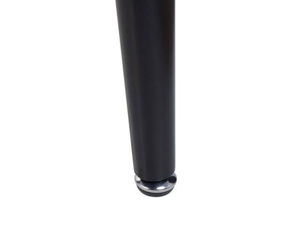 Matbord Genomskinlig Glasskiva Svarta Ben 150 x 90 cm Modern Design Rektangulärt