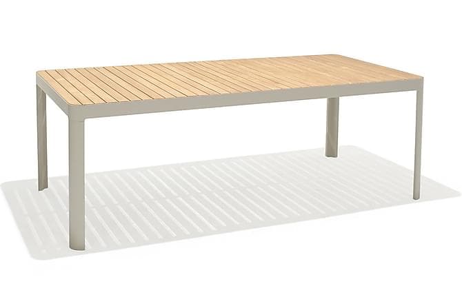 PORTALS Matbord 209 cm Vit/Teak