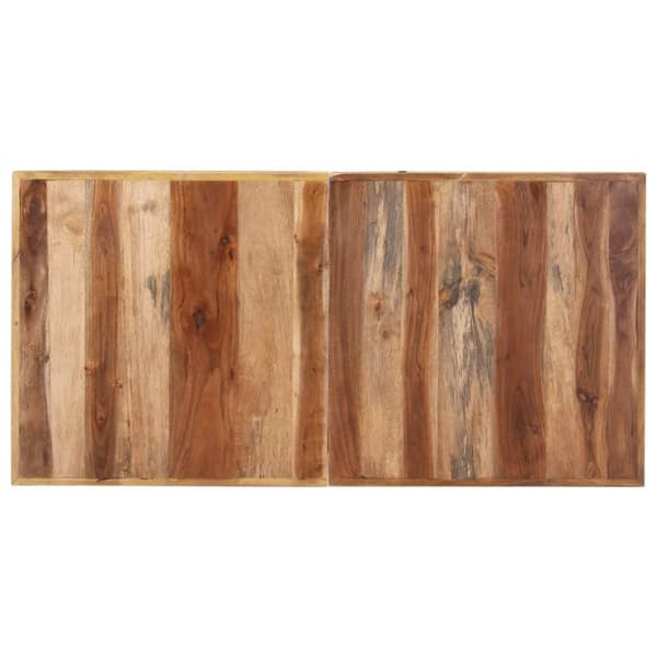 vidaXL Spisebord 140x70x75 cm heltre med honningfinish
