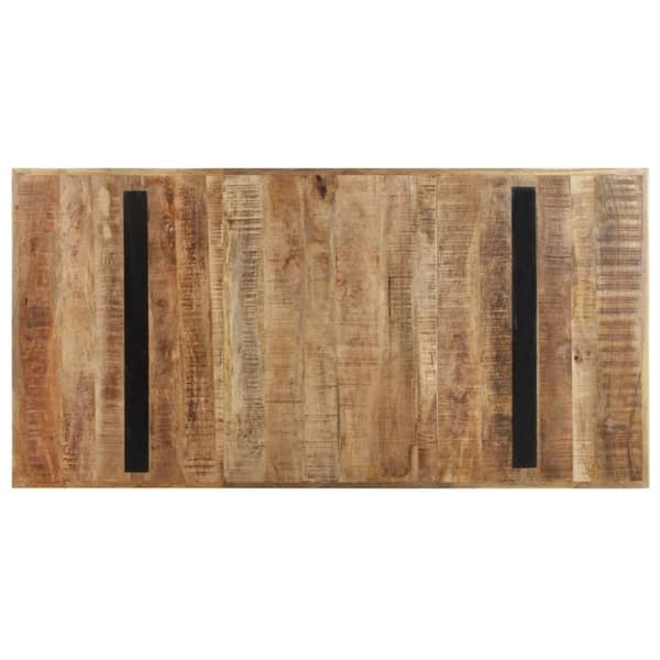 vidaXL Matbord 160x80x76 cm grovt mangoträ