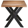 Miniatyrbild 3 av 10: vidaXL Matbord 160x80x75 cm massivt trä med honungsfinish