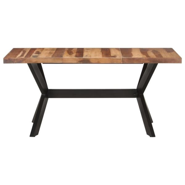 vidaXL Matbord 160x80x75 cm massivt trä med honungsfinish