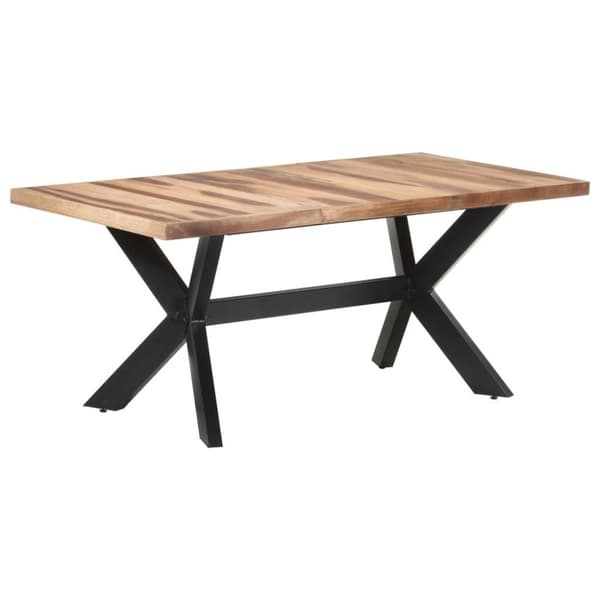 vidaXL Matbord 180x90x75 cm massivt trä med honungsfinish
