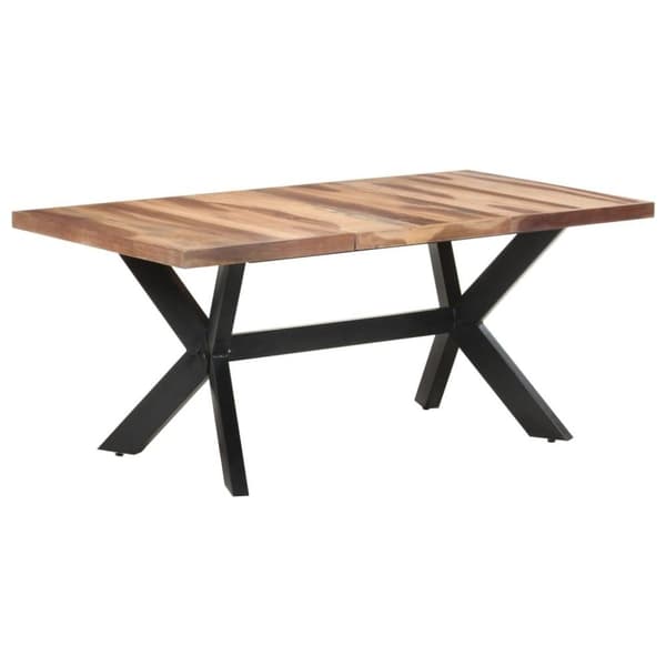 vidaXL Matbord 180x90x75 cm massivt trä med honungsfinish