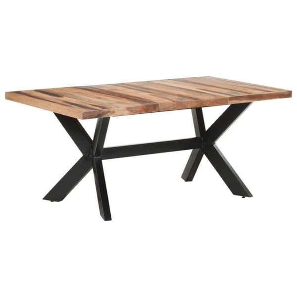 vidaXL Matbord 180x90x75 cm massivt trä med honungsfinish