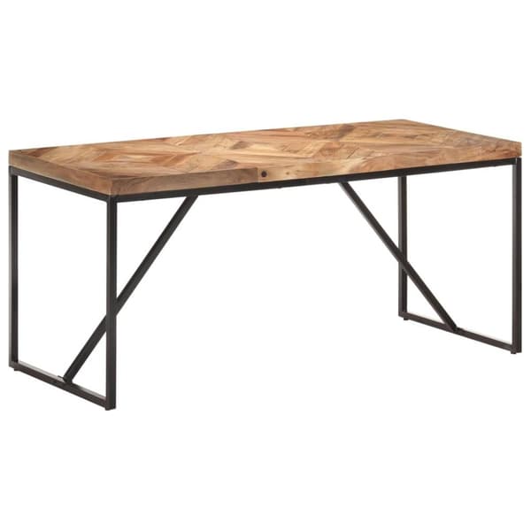 vidaXL spisebord 160x70x76 cm massivt akacietræ og mangotræ