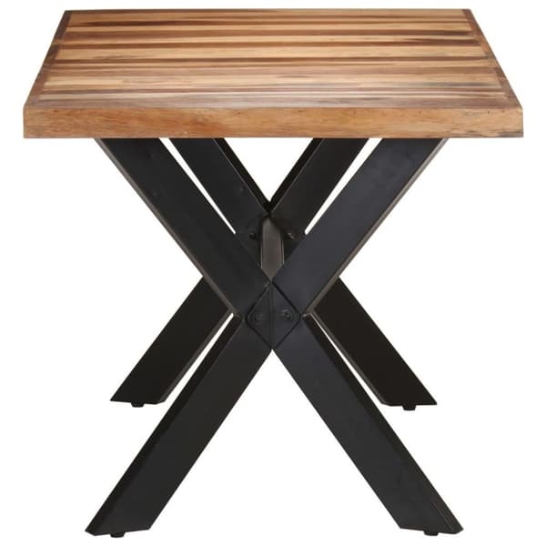 vidaXL spisebord 160x80x75 cm akacietræ med honningfarvet finish