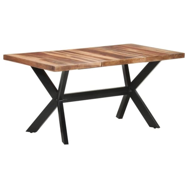vidaXL spisebord 160x80x75 cm akacietræ med honningfarvet finish