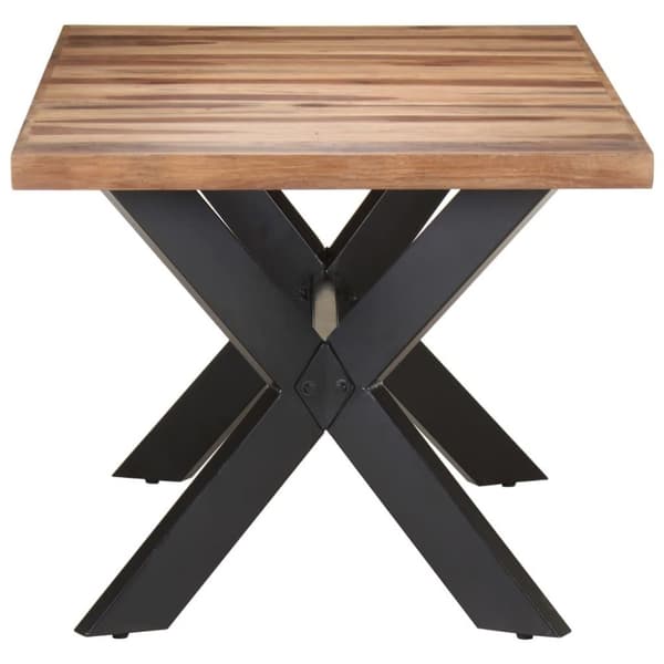 vidaXL spisebord 180x90x75 cm akacietræ med honningfarvet finish