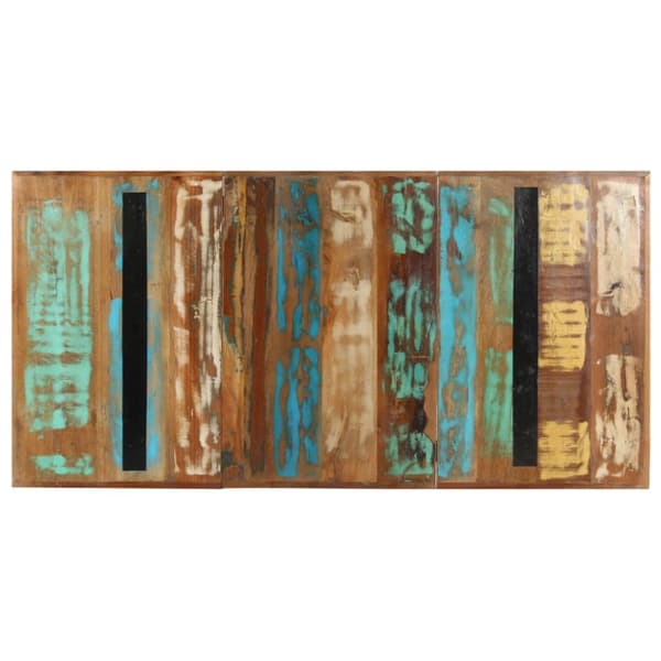 vidaXL spisebord 160x80x76 cm massivt genbrugstræ