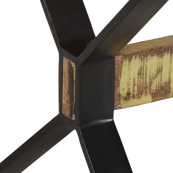 vidaXL spisebord 160x80x76 cm massivt genbrugstræ