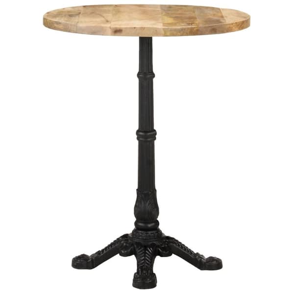 vidaXL Cafébord Ø60x76 cm grovt mangoträ