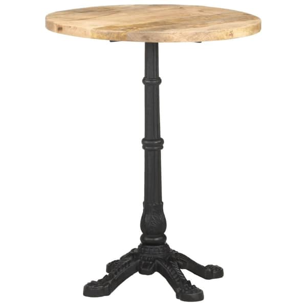 vidaXL Cafébord Ø60x76 cm grovt mangoträ