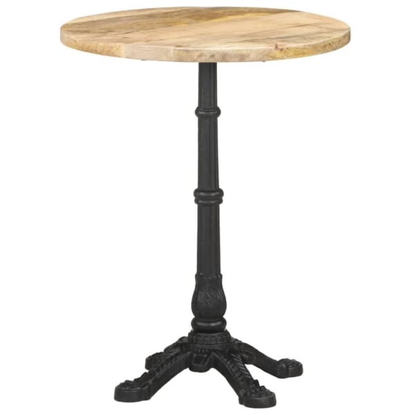 vidaXL Cafébord Ø60x76 cm grovt mangoträ