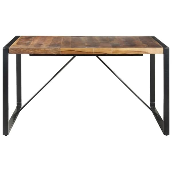 vidaXL Ruokapöytä 140x140x75 cm massiivipuu